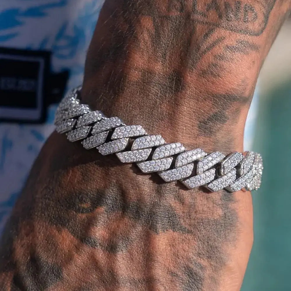 14MM Iced Cuban Link Bracelet – Hip Hop Jewelry