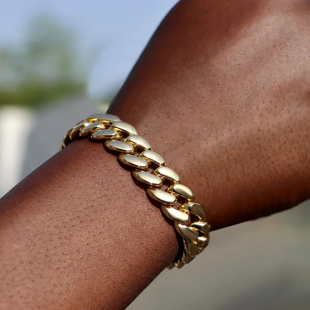 14MM Iced Cuban Link Bracelet – Hip Hop Jewelry