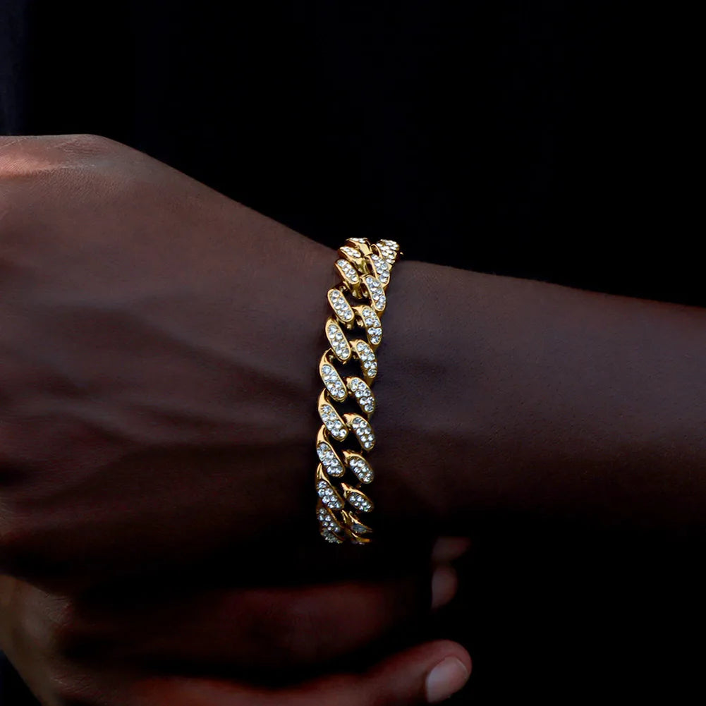 14MM Iced Cuban Link Bracelet – Hip Hop Jewelry