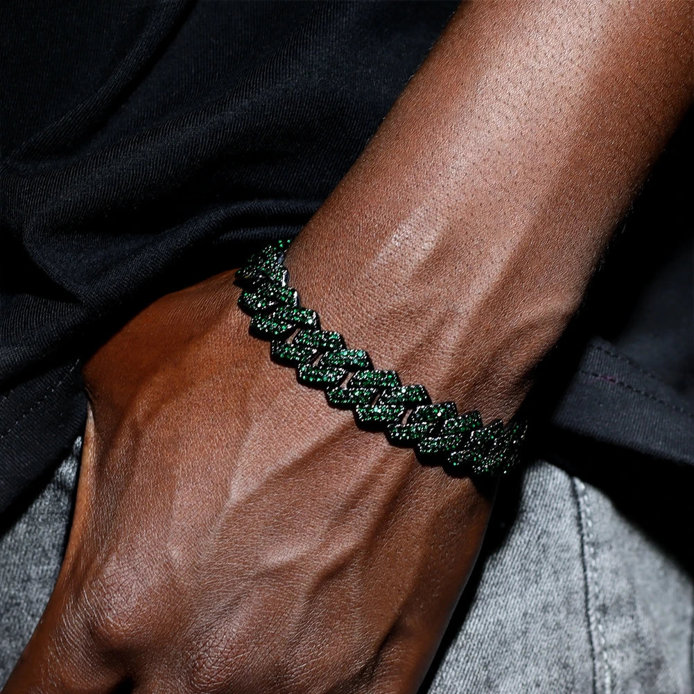 14MM Iced Cuban Link Bracelet – Hip Hop Jewelry