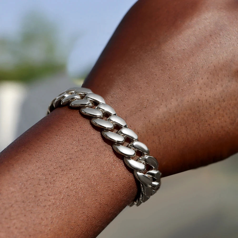 14MM Iced Cuban Link Bracelet – Hip Hop Jewelry