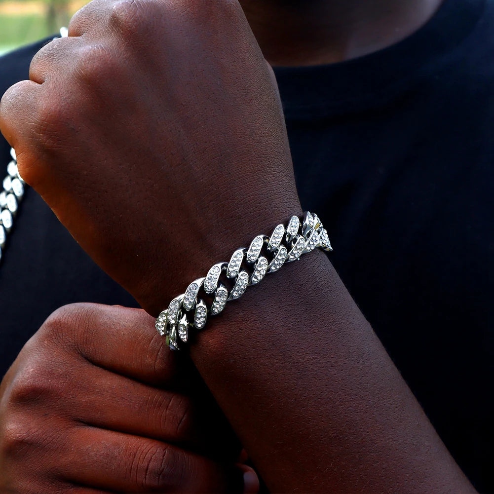 14MM Iced Cuban Link Bracelet – Hip Hop Jewelry