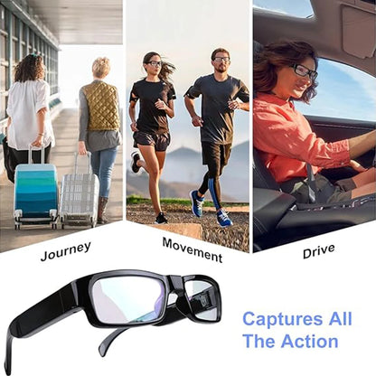 1080P HD Camera Glasses for Outdoor Sports & Travel
