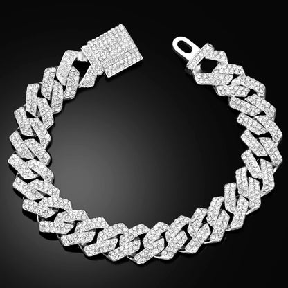 14MM Iced Cuban Link Bracelet – Hip Hop Jewelry